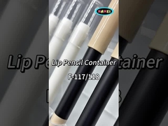 कॉस्मेटिक पैकेजिंग के लिए लिप ग्लॉस ब्रश के साथ पारदर्शी प्लास्टिक पेंसिल लिपस्टिक ट्यूब