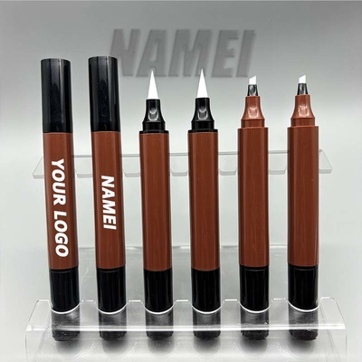अच्छी कीमत थोक 2 में 1 भौं पेंसिल और Eyeliner अनुकूलित मुद्रण खाली भौं पेंसिल और Eyeliner ट्यूब कंटेनर ऑनलाइन